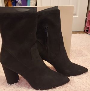LIKE NEW BCBGeneration Microsuede Pointed Booties